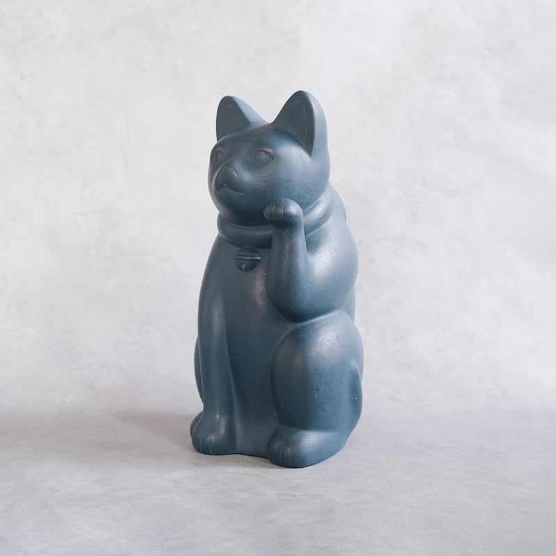 まねき猫作品「黒板猫」 (L)【石澤彰一】 | Place where you meet ca