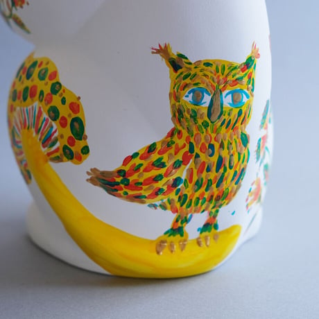 まねき猫作品「花鳥風月の猫」(L)【中川彩香】