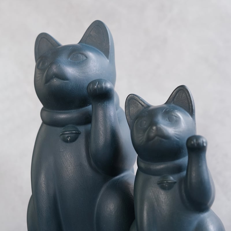 まねき猫作品「黒板猫」 (L)【石澤彰一】 | Place where you meet ca
