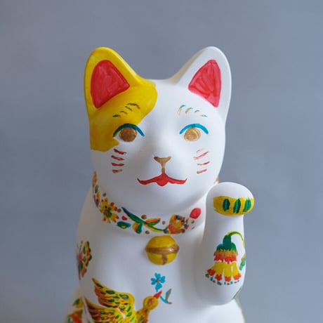 まねき猫作品「花鳥風月の猫」(L)【中川彩香】