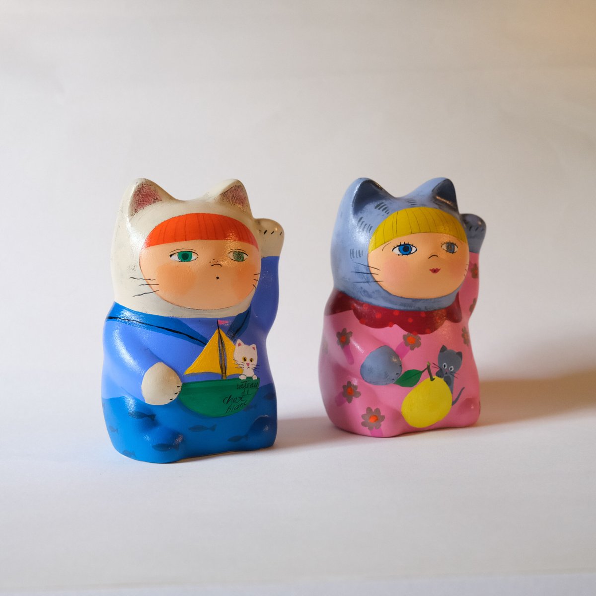 まねき猫作品「Yacht cat」(S)【marini＊monteany】 | Place w