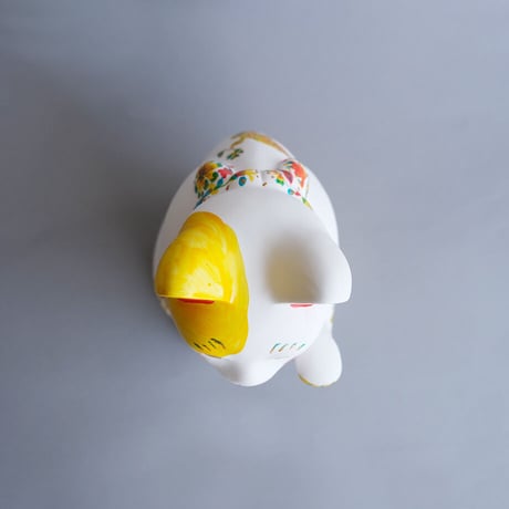 まねき猫作品「花鳥風月の猫」(L)【中川彩香】