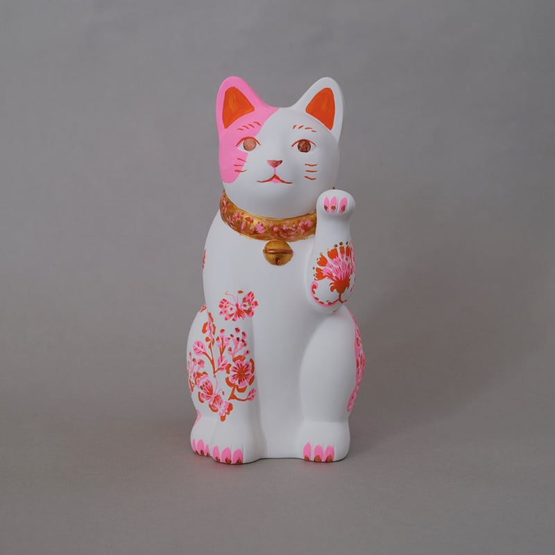 まねき猫作品「ときめきの猫」(L)【中川彩香】 | Place where you meet