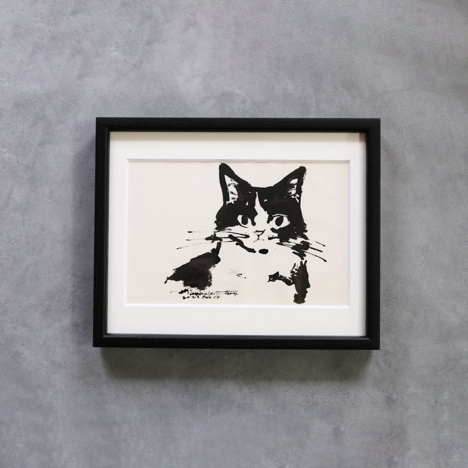 【最終価格】諏訪憲二作 猫のポートレート 最終価格】諏訪憲二作 猫のポートレート