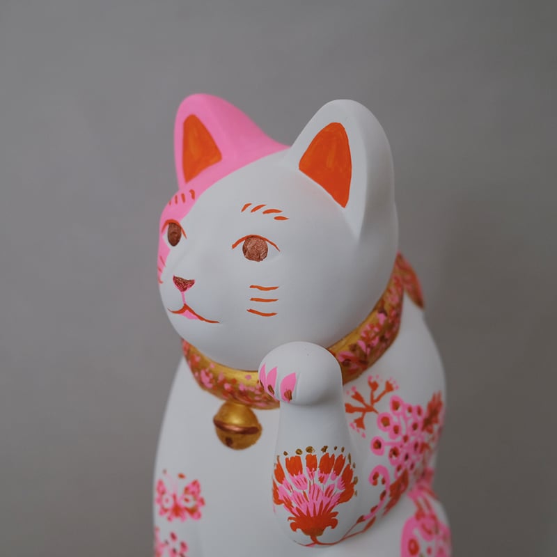 まねき猫作品「ときめきの猫」(L)【中川彩香】 | Place where you meet