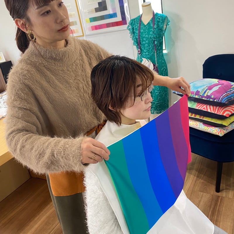 muuです。パーソナルカラードレープ muuです。パーソナルカラー