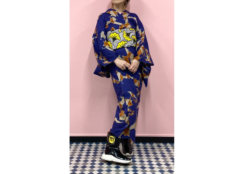 星と葉っぱ・半幅帯 | MONO by TOMONOSUKE