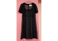 Black lace dress