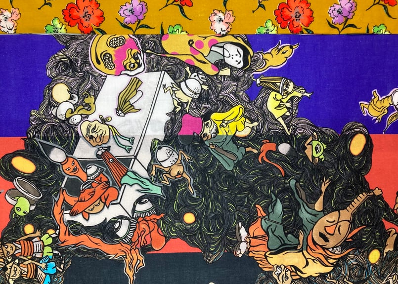 MONO by TOMONOSUKE 浴衣　百鬼夜行　ブラック　着物　Mサイズ MONO by TOMONOSUKE 浴衣 百鬼夜行 ブラック 着物 Mサイズ 百鬼