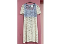 bicolor lace dress