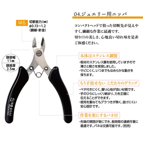 真黒美細〈まっくろびさい〉ニッパ