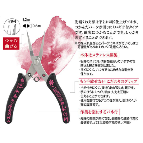 平ヤットコ【ギザ付】