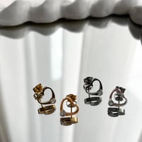 プチストーン　ハートピアス