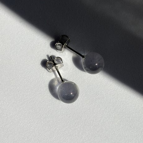 クリア　ボールピアス