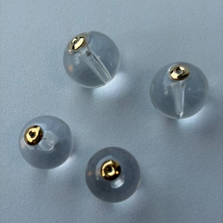 クリア　ボールピアス