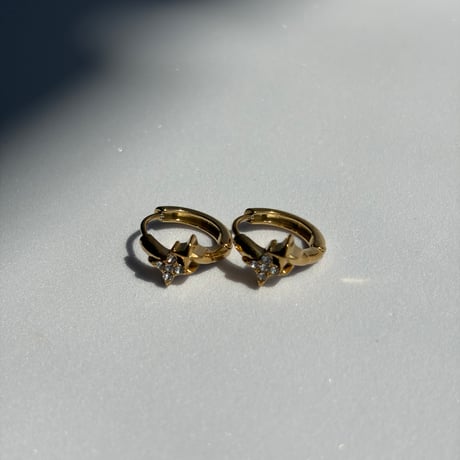 トゥインクルスター　フープピアス