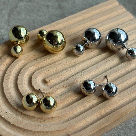 メタルボールピアス　10mm