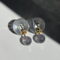クリア　ボールピアス