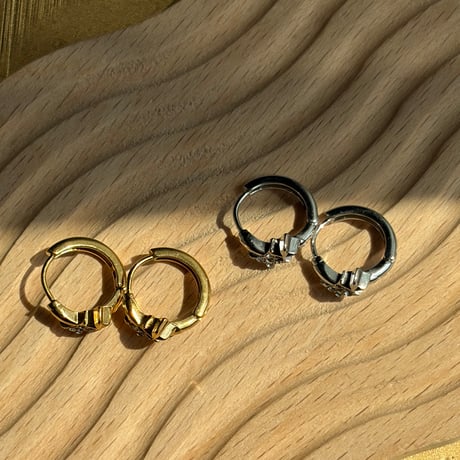 トゥインクルスター　フープピアス