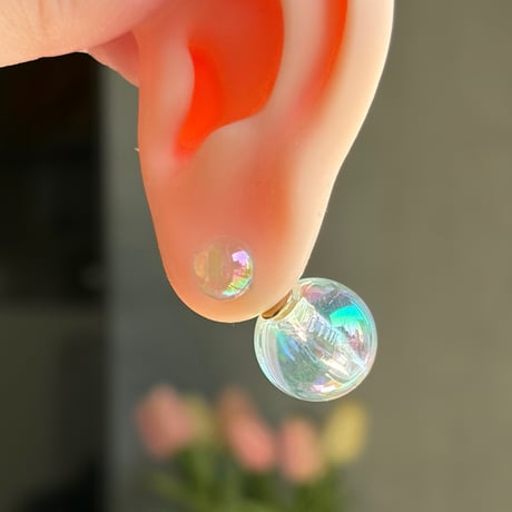 オーロラ　ボールピアス