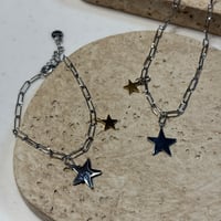 ツインスターチェーンネックレス＆ブレスレット