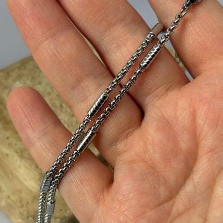 トゥインクルディテールチェーンネックレス