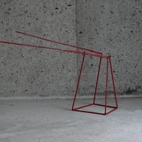 赤いオブジェ