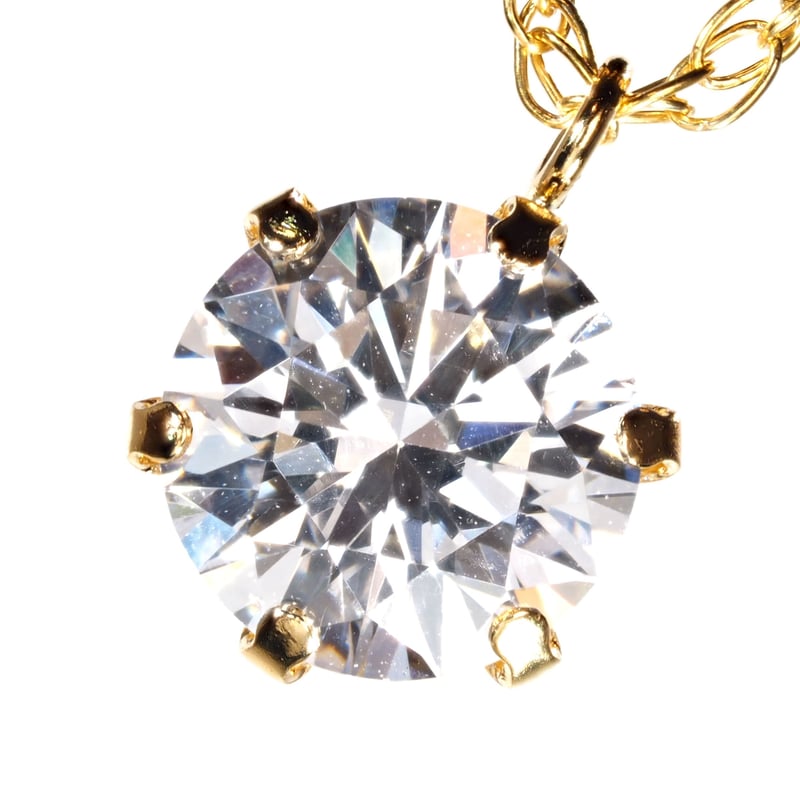 ネックレス ダイヤモンド0.5ct 18kゴールド 18K 一粒 ダイヤモンド ネックレス 大粒 0.5ct 18金 イエロー