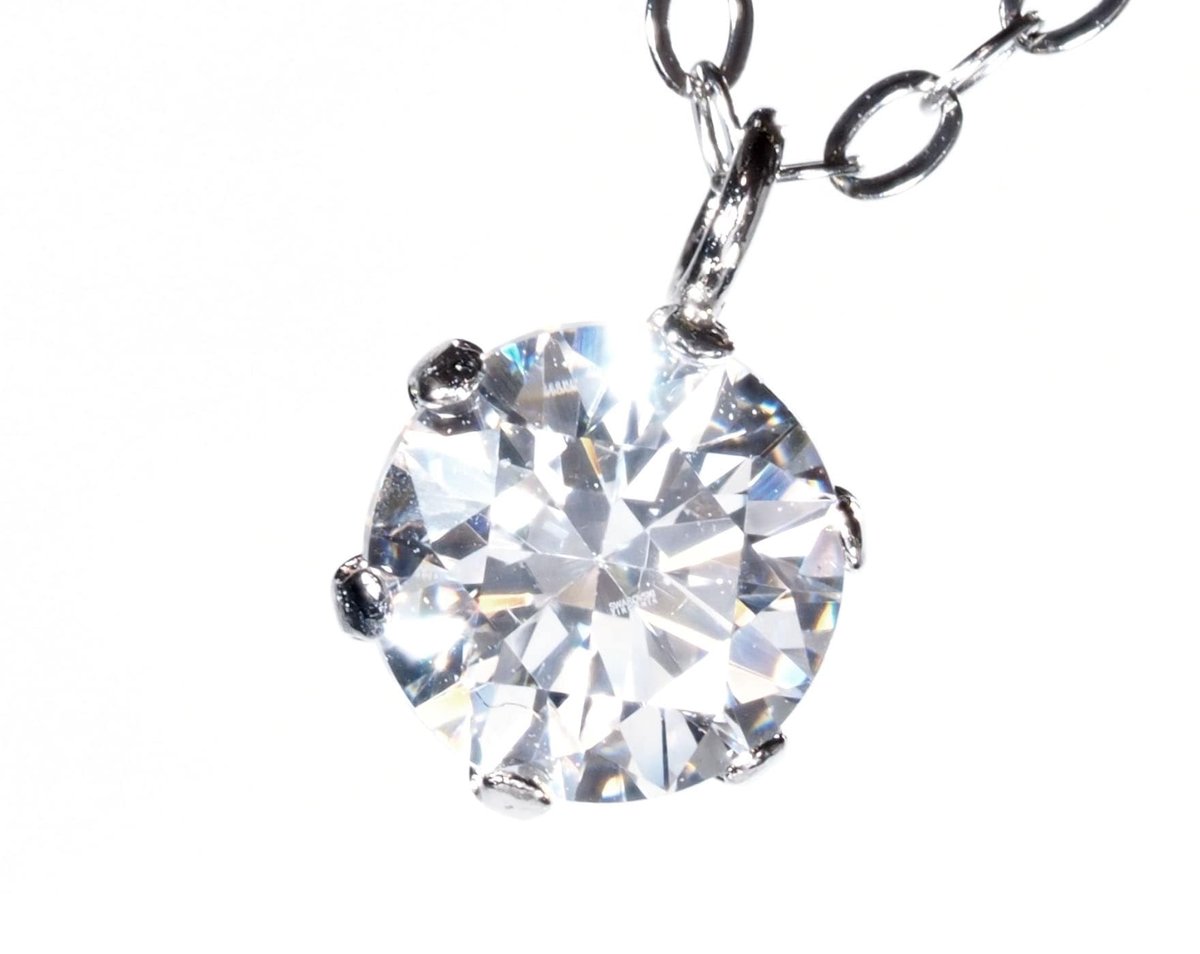プラチナ 900 一粒 ダイヤモンド ネックレス 0.4ct pt900 | Redington