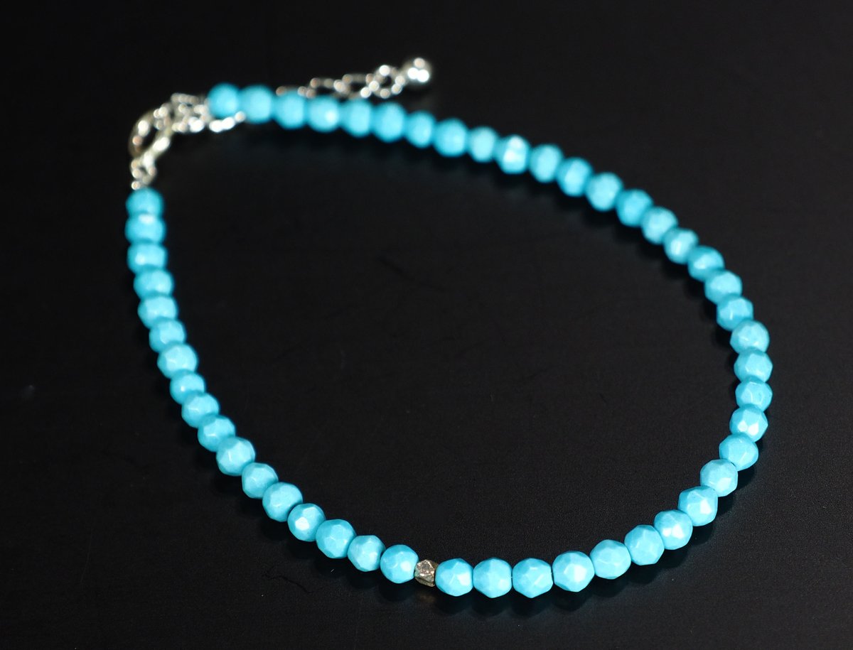 天然石 ターコイズ ブレスレット トルコ石 シルバー アクセサリー