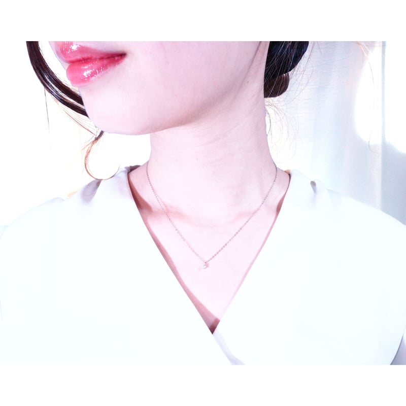 プラチナ 900 一粒 ダイヤモンド ネックレス 0.1ct pt900 プラチナ 900 一粒 ダイヤモンド ネックレス 0.1ct pt900