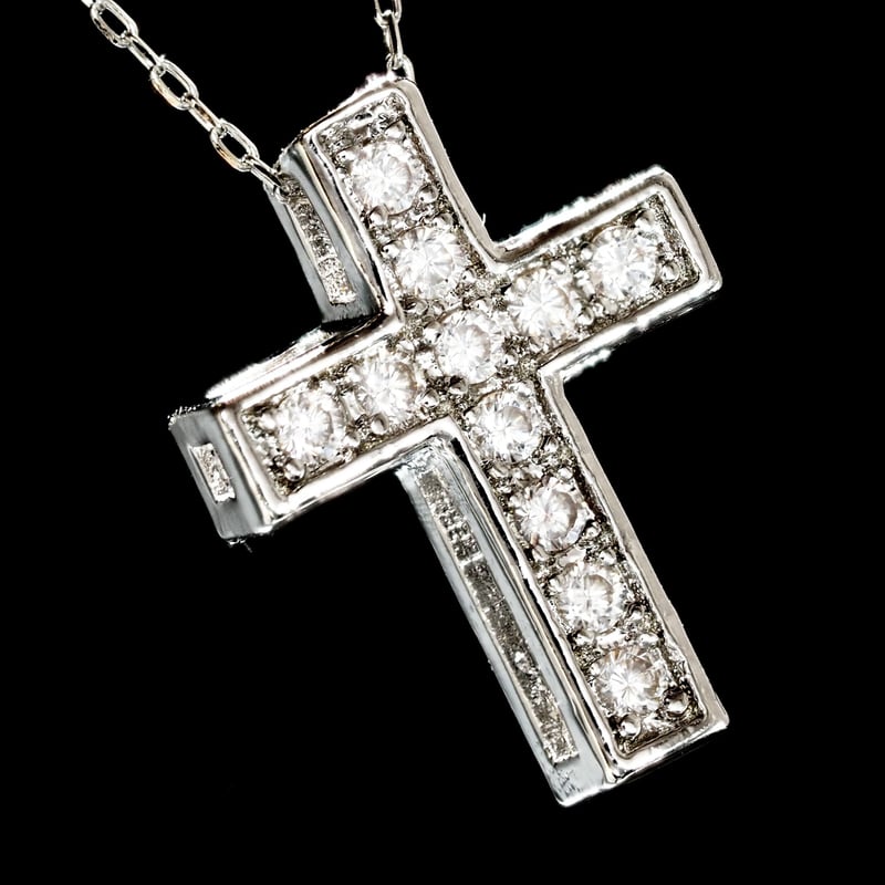 プラチナ製 ダイヤモンド ネックレス 国内生産品 厳選 pt850 ( 刻印有 
