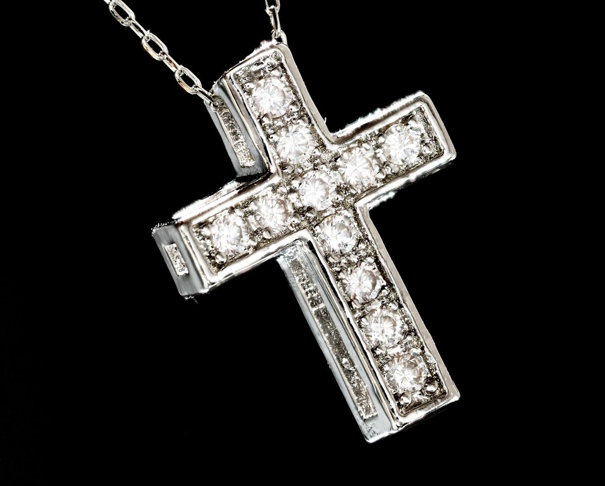 プラチナ製 ダイヤモンド ネックレス 国内生産品 厳選 pt850 ( 刻印有 