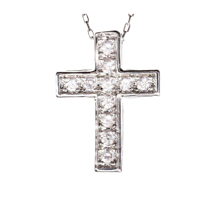 プラチナ製 ダイヤモンド ネックレス 国内生産品 厳選 pt850 ( 刻印有  