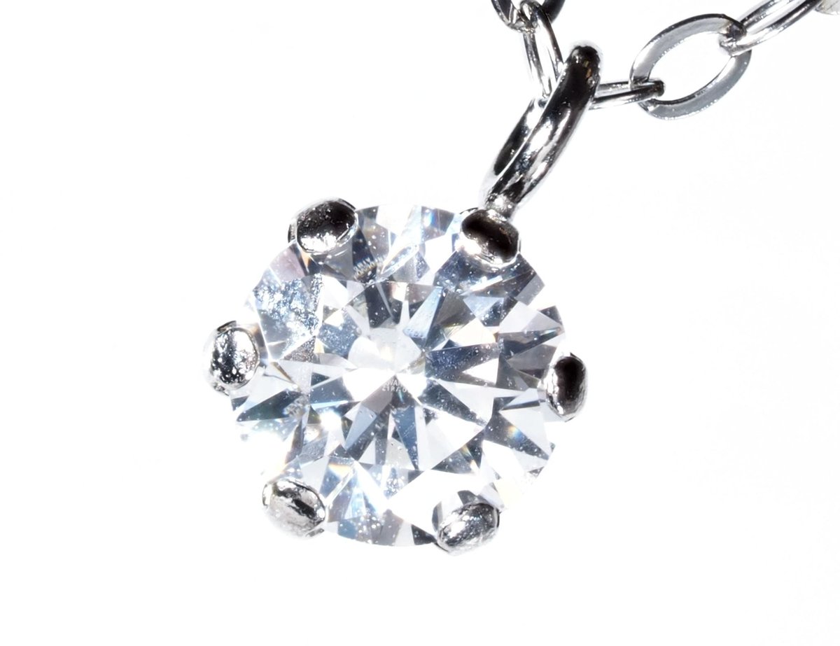 ネックレス ダイヤモンド pt900 プラチナ 一粒 0.3ct 大粒 美品