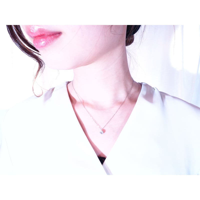 プラチナ 900 一粒 ダイヤモンド ネックレス 大粒 0.5ct pt900 | Redin