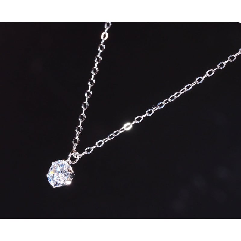 プラチナ 900 一粒 ダイヤモンド ネックレス 0.4ct pt900 | Redington