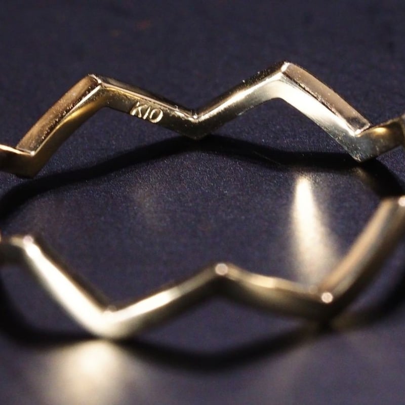 厳選10金イエローゴールド リング 指輪 国内生産品 K10 (刻印有 1 9  