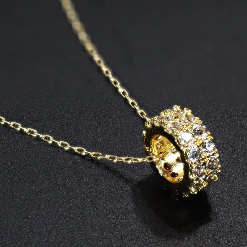 18金製 フル エタニティ ダイヤモンド ネックレス 国内生産品  