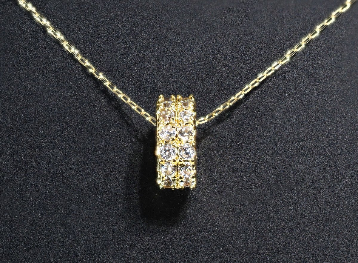 18k 豪華 フル エタニティ ダイヤモンド ネックレス 厳選 K18-輸送箱未 