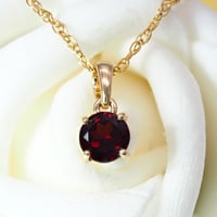 18K 一粒 天然 アクアマリン ネックレス 18金 ゴールド ソリティア 