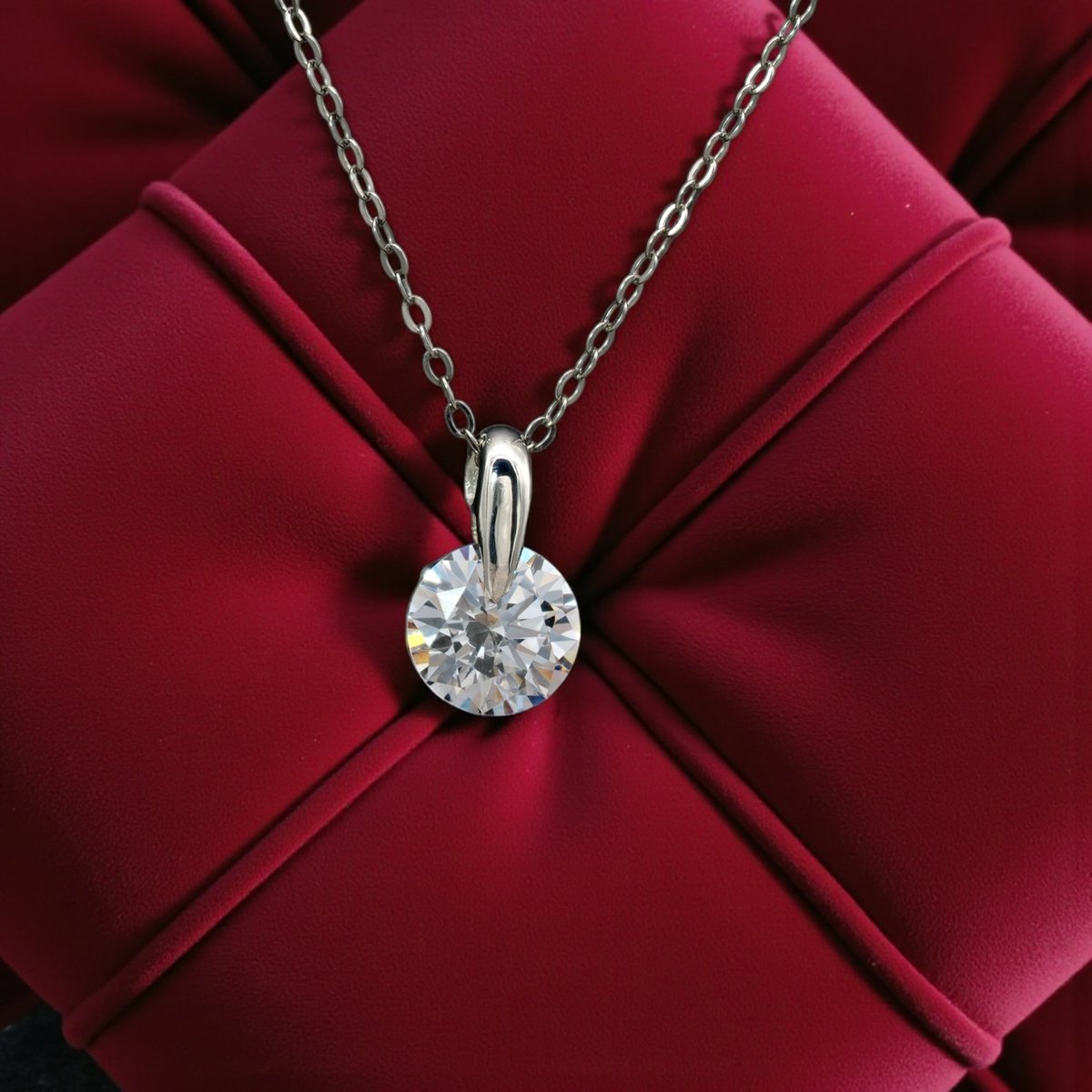 pt850 一粒 ダイヤモンド ネックレス ソリティア プラチナ pt900