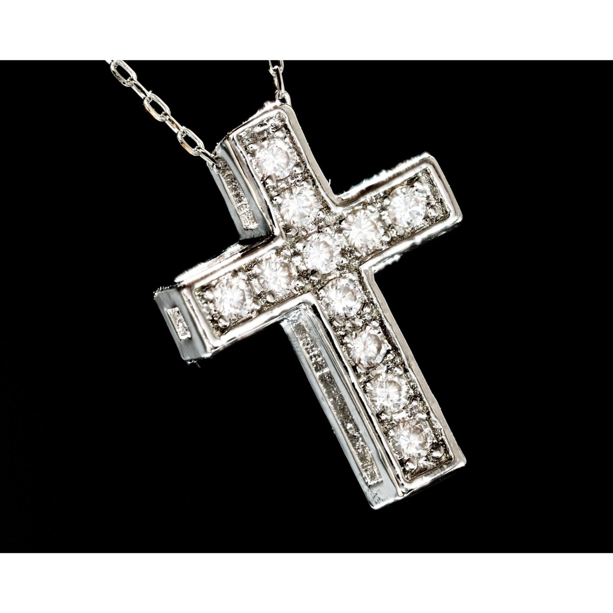 プラチナ製 ダイヤモンド ネックレス 国内生産品 厳選 pt850 ( 刻印有 