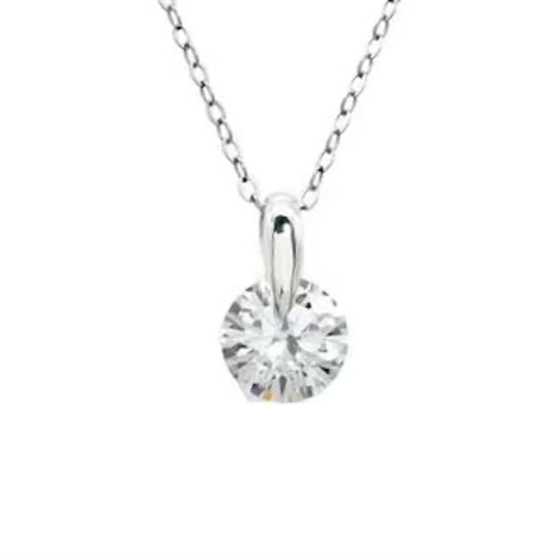 pt850 一粒 ダイヤモンド ネックレス ソリティア プラチナ pt900 