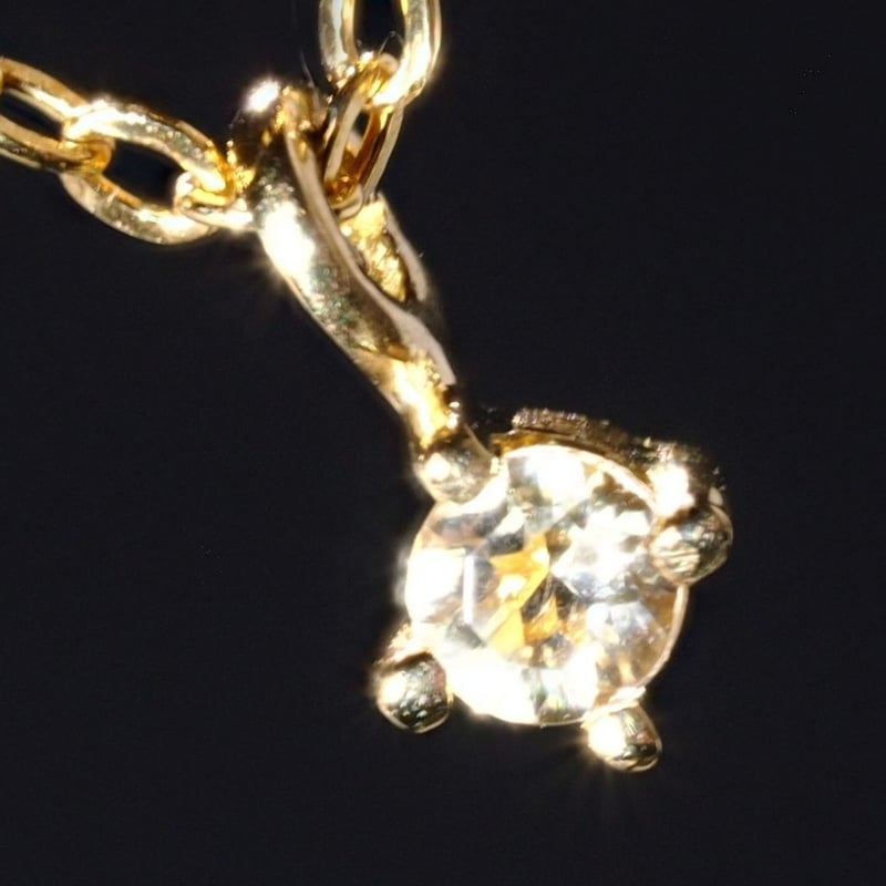 天然 ダイヤモンド 差別化スマイルタイプ ネックレス 計0.50ct les desseins de DIEU 338D Smile Diamond Necklace K18YG/レデッサン