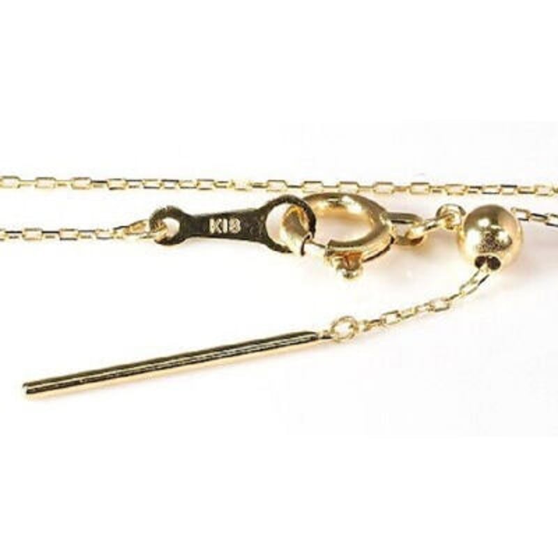 １８金　４面カット　小豆　ネックレス VALUABLE