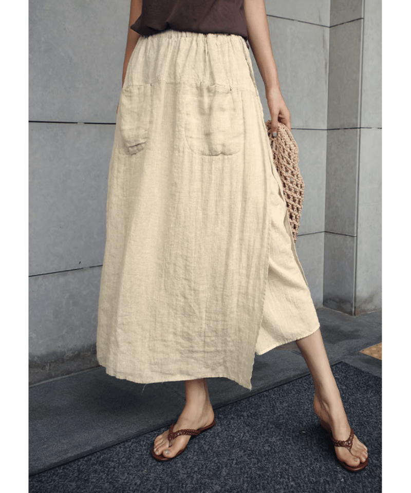 パンツ Faux skirt pleated trousers Faux skirt pleated trousers – Verist