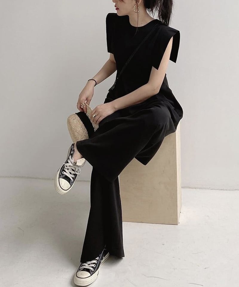 即納】【SALE】no sleeve jumpsuit /1color LA2096 | LaLa