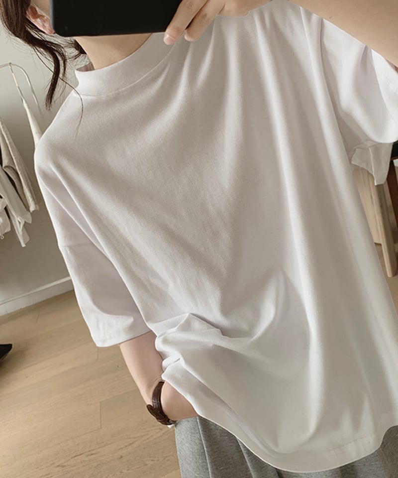 即納】【SALE】2pattern sleeves cotton pullover /4co