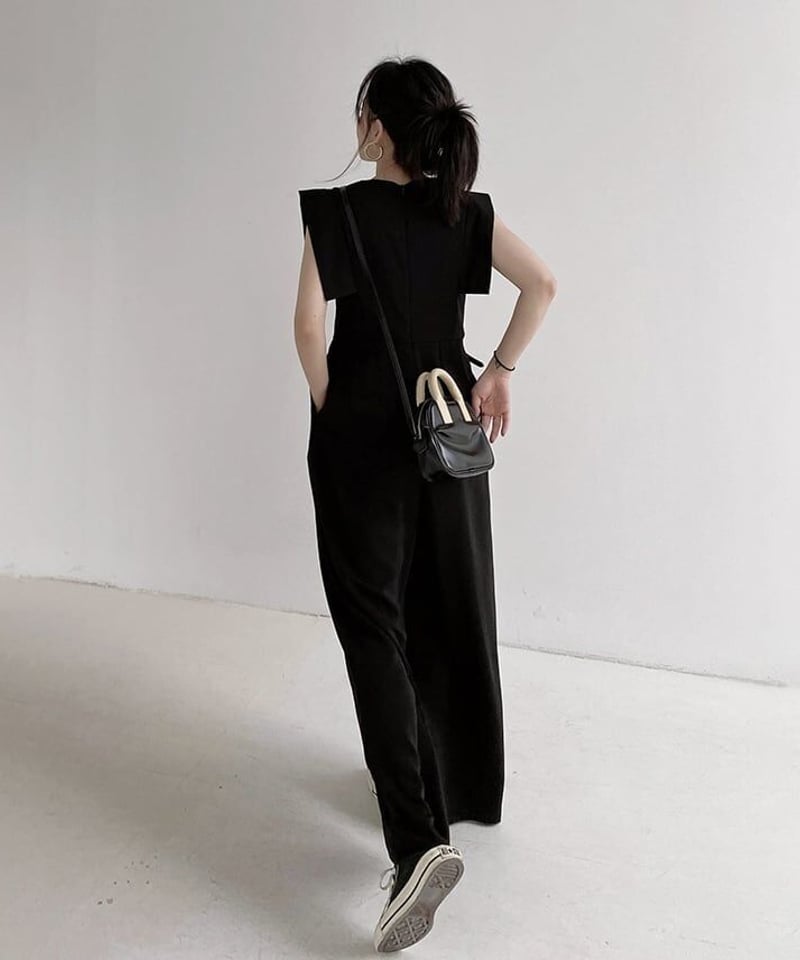 即納】【SALE】no sleeve jumpsuit /1color LA2096 | LaLa